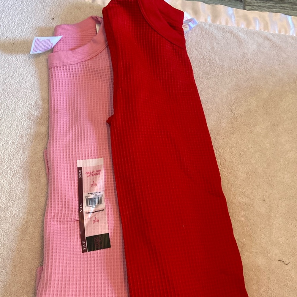 Long sleeve waffle net shirts